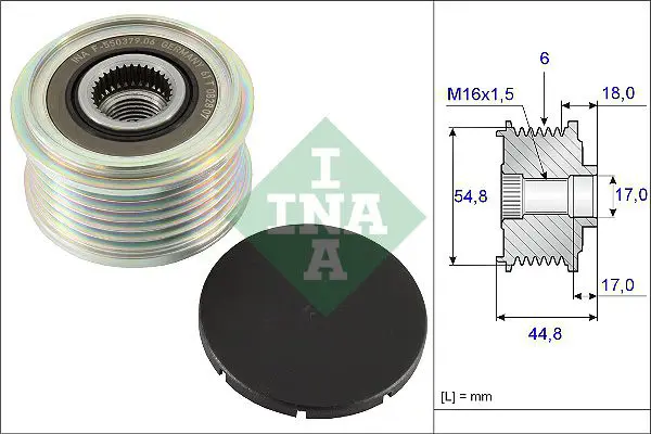 INA 535011410 Шкив генератора