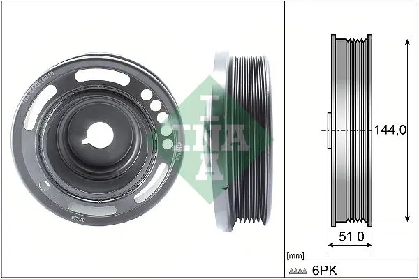 544 0168 10 Шкив коленвала CHEVROLET: AVEO