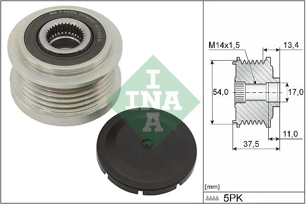 INA 535027810 Шкив генератора