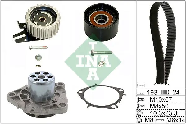 INA 530056130 РЕМКОМПЛЕКТ РЕМНЯ ГРМ +