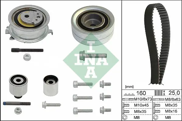 Ina 530055010 Комплект ГРМ VW PASSAT (362)