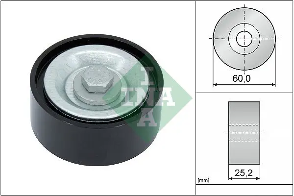 Ina 532071510 Ролик обводной RENAULT LOGAN I