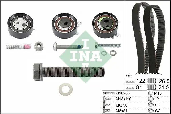 Ina 530048410 Комплект ГРМ VW T4 2.5TDI 10V