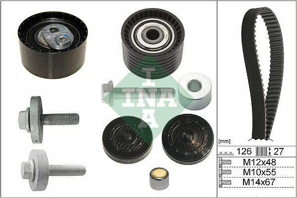 Ina 530063810 Комплект ремня ГРМ RENAULT