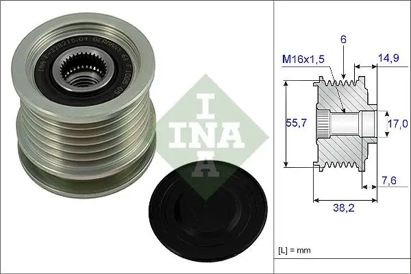 Ina 535001310 Шкив генератора MERCEDES