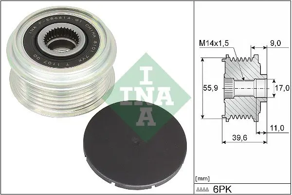 INA 535034010 Механизм свободного хода