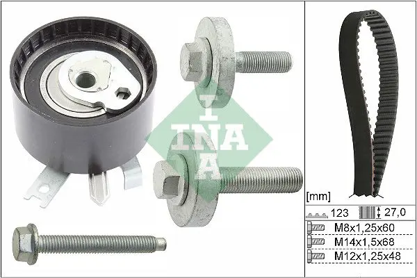 Ina 530019710 Комплект ГРМ RENAULT MEGANE