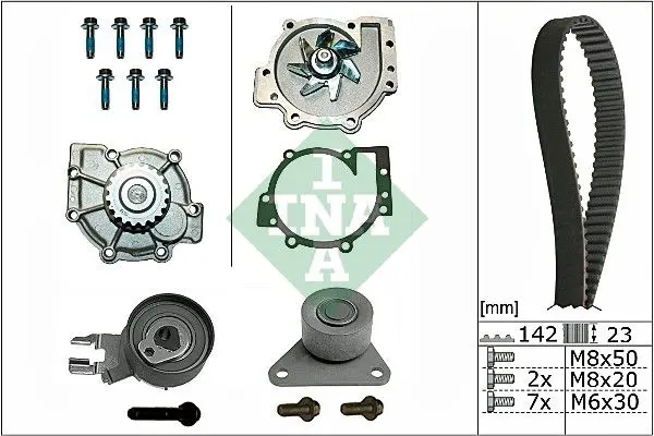 Ina 530046730 Комплект ГРМ с помпой VOLVO