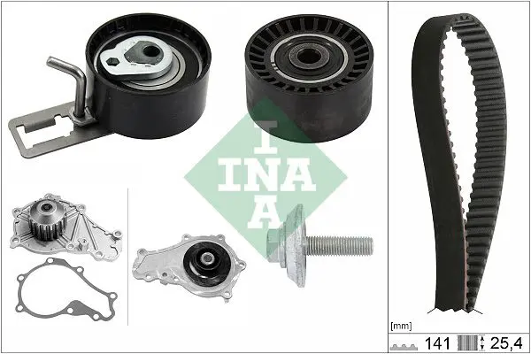Ina 530057830 Комплект ГРМ с водяным насосом
