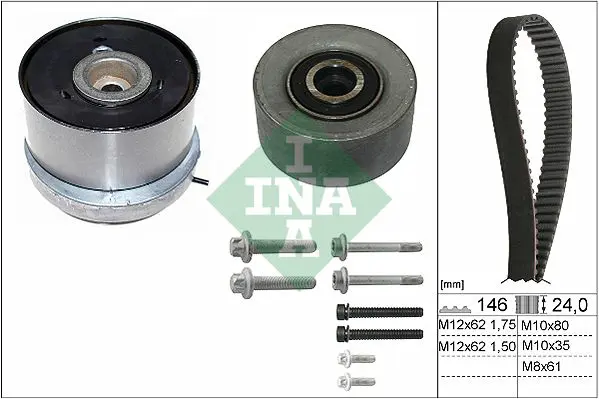 Ina 530072410 Комплект ГРМ OPEL ASTRA H, J,