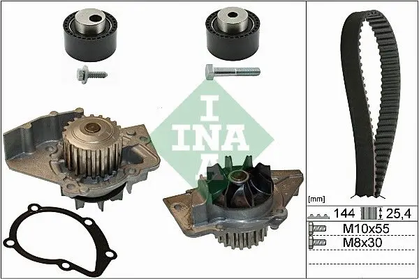 Ina 530023530 Комплект ГРМ с водяным насосом