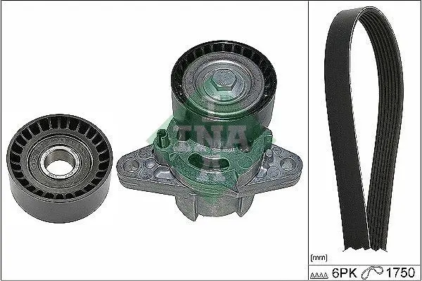 INA 529016410 Ремень поликлин.[6PK1750 