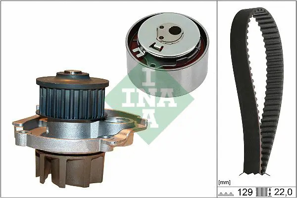 Ina 530046230 Комплект ГРМ с водяным насосом