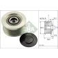 535017710 Ina Шкив генератора NISSAN