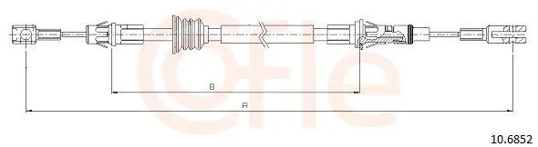 COFLE 106852 Трос ручного тормоза