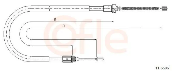 COFLE 116586 Трос