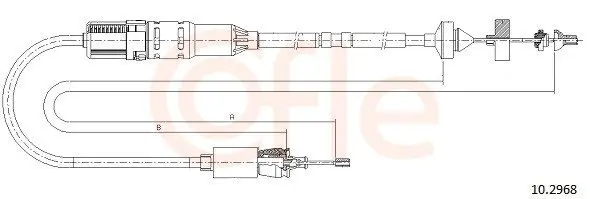 Cofle 92102968 Трос сцепления RENAULT LAGUNA