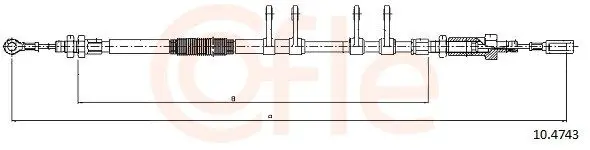 Cofle 104743 Трос тормоза