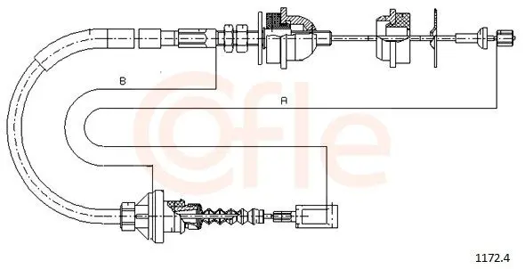 Cofle 9211724 Трос сцепления FIAT: DUCATO/