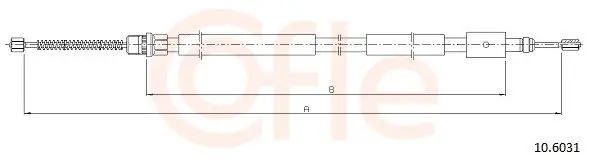 COFLE 92106031 Трос стояночного тормоза