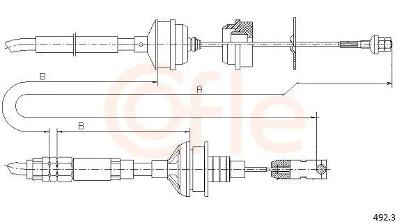COFLE 924923 Трос сцепления FIAT: ULYSSE/Z