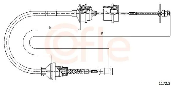 COFLE 9211722 Трос сцепления CITROEN JUMPER