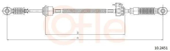 92.10.2451 Трос КПП FORD TRANSIT 00 06