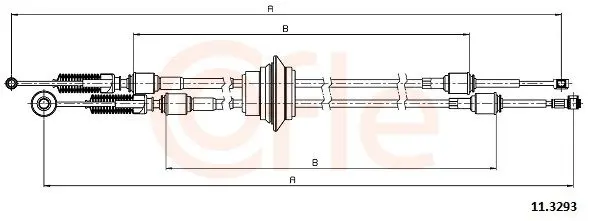 Cofle 92113293 Трос КПП CITROEN Evasion 95- /