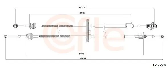 Cofle 92127278 Трос КПП CITROEN Jumper 2,3MJT