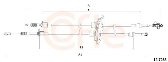 Cofle 92127283 Трос КПП FIAT: DUCATO/