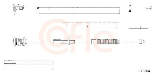 92.10.0384 Тросик газа