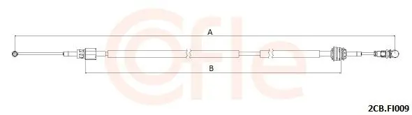 2CB.FI009 Трос, механическая коробка