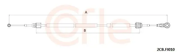 2CB.FI010 Трос, механическая коробка