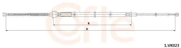 1.VK023 Cable Pull, parking brake