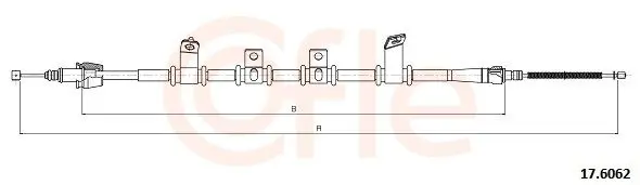 17.6062 Cable Pull, parking brake