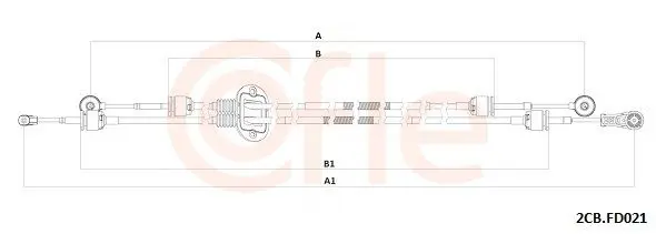 92.2CB.FD021 Трос КПП FORD FOCUS III IB5