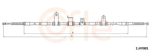 92.1.HY001 Трос стояночного тормоза