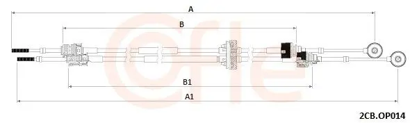 922CBOP014 Трос, механическая коробка