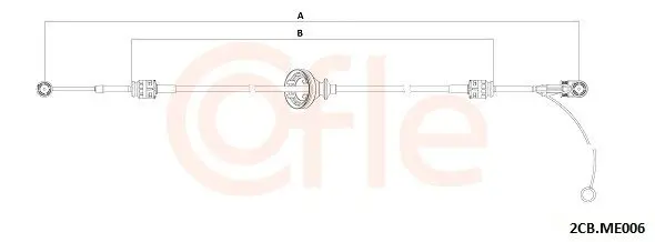 COFLE 922CBME006 Трос, механическая коробка