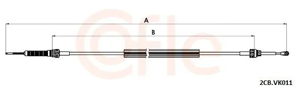 92.2CB.VK011 Трос, механическая коробка