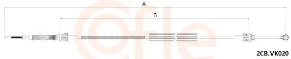 92.2CB.VK020 Трос КПП VW GOLF V/VI, EOS,
