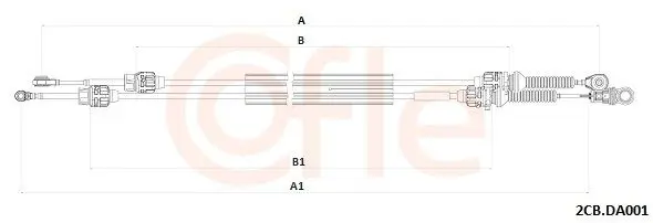 2CB.DA001 Трос, механическая коробка