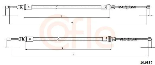 COFLE 92109337 Трос стояночного тормоза SMART