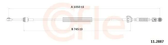 COFLE 92112888 Трос КПП RENAULT MEGANE/SCENIC