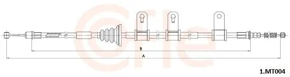 COFLE 921MT004 Трос ручного тормоза