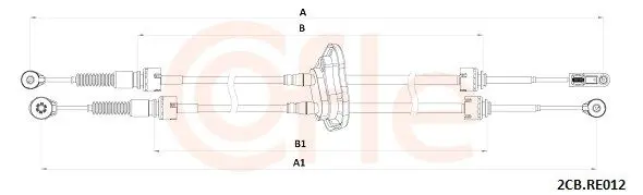 92.2CB.RE012 Трос, механическая коробка