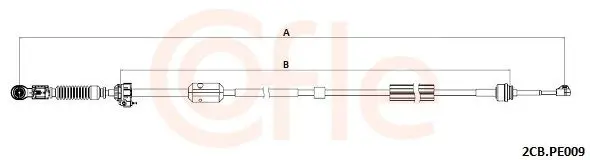 COFLE 922CBPE009 Трос, механическая коробка