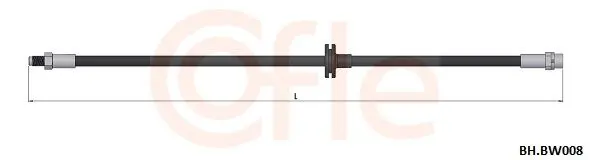 COFLE 92BHBW008 Шланг тормозной передн BMW X5