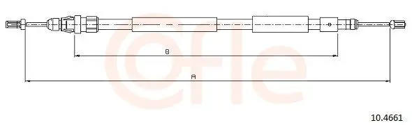 COFLE 92104661 Трос стояночного тормоза лев