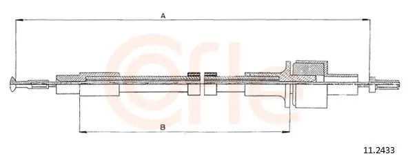 COFLE 92112433 Трос сцепления FORD SIERRA